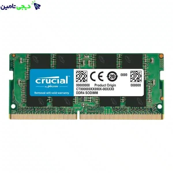 رم لپ تاپ کورشیال DDR4 تک کاناله 3200 مگاهرتز ظرفیت 16 گیگابایت