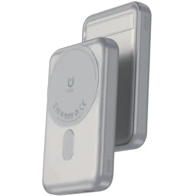 پاوربانک وایرلس مگنتی 15 وات، Type-C و USB فست شارژ 22.5 وات 10000 گرینلاین GL-PB60 LAGOS — تصویر ۵