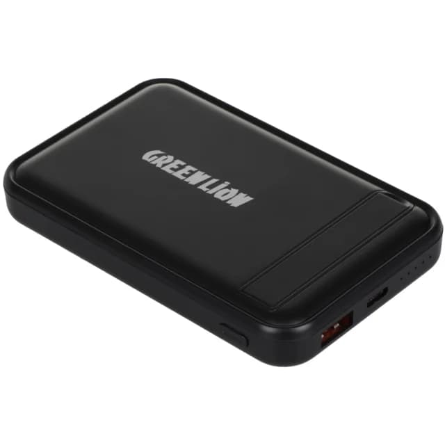 پاوربانک وایرلس مگنتی 15 وات، Type-C و USB فست شارژ 22.5 وات 10000 گرینلاین GL-PB60 LAGOS — تصویر ۳