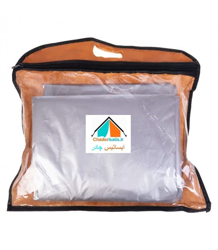 چادر ماشین ضد آب سیلور مخصوص 206 هاچ بک (جنس شمعی یا پشت نقره)(چهار فص — تصویر ۳
