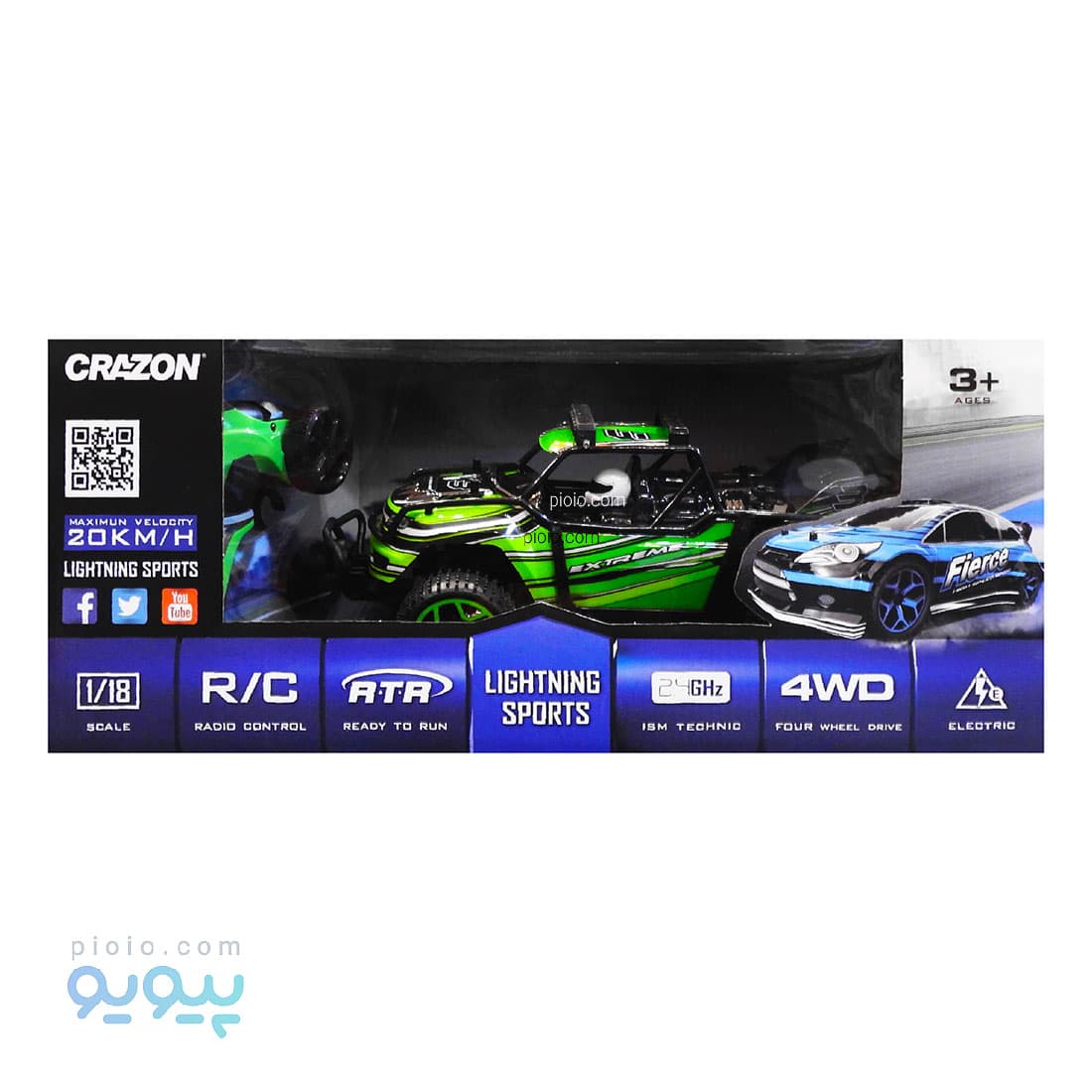 ماشین کنترلی سرعتی برند Crazone مدل 17GS07B — تصویر ۴