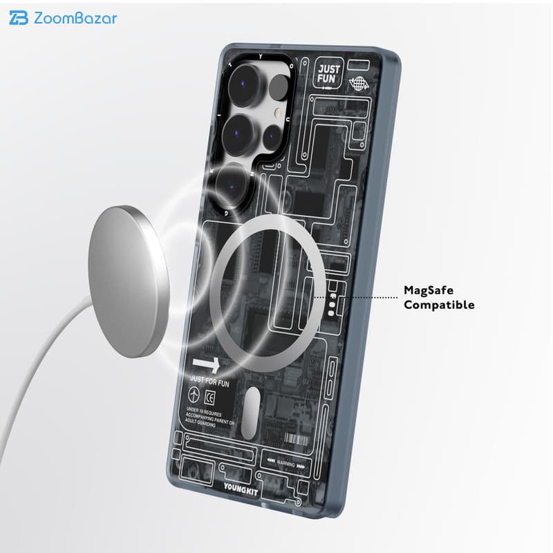 قاب یانگ کیت مدل Magsafe Technology Futuristic مناسب برای گوشی موبایل سامسونگ Galaxy S25ultra — تصویر ۵