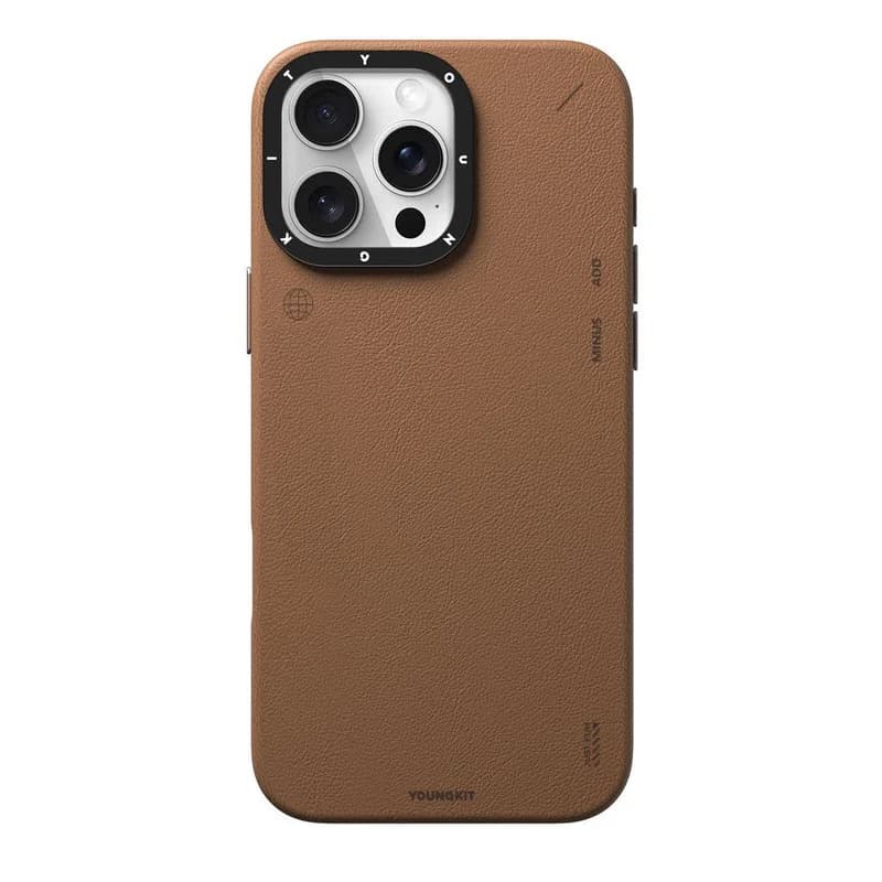 قاب یانگ کیت مدل Simple Matte Leather Case مناسب برای گوشی موبایل اپل iphone 16pro — تصویر ۳