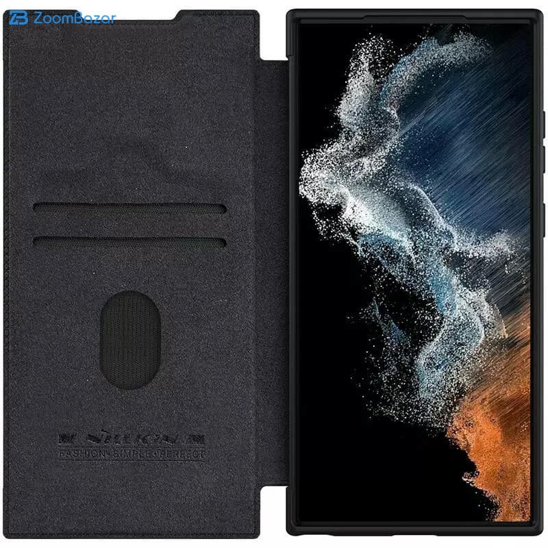 کیف کلاسوری نیلکین مدل Qin Pro Leather Case مناسب برای گوشی موبایل سامسونگ Galaxy S25 Ultra — تصویر ۶
