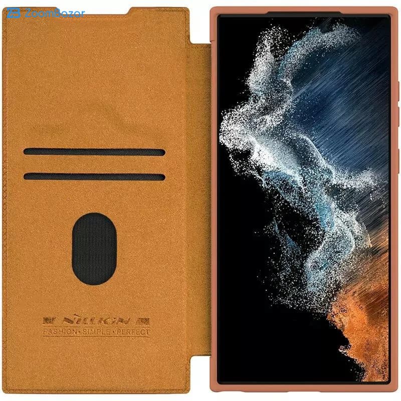کیف کلاسوری نیلکین مدل Qin Pro Leather Case مناسب برای گوشی موبایل سامسونگ Galaxy S25 Ultra — تصویر ۵