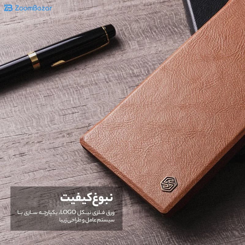 کیف کلاسوری نیلکین مدل Qin Pro Leather Case مناسب برای گوشی موبایل سامسونگ Galaxy S25 Ultra — تصویر ۳