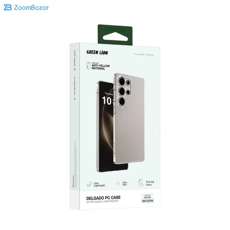 قاب گرین لاین مدل Delgado PC مناسب برای گوشی موبایل سامسونگ Galaxy S25 Ultra — تصویر ۵
