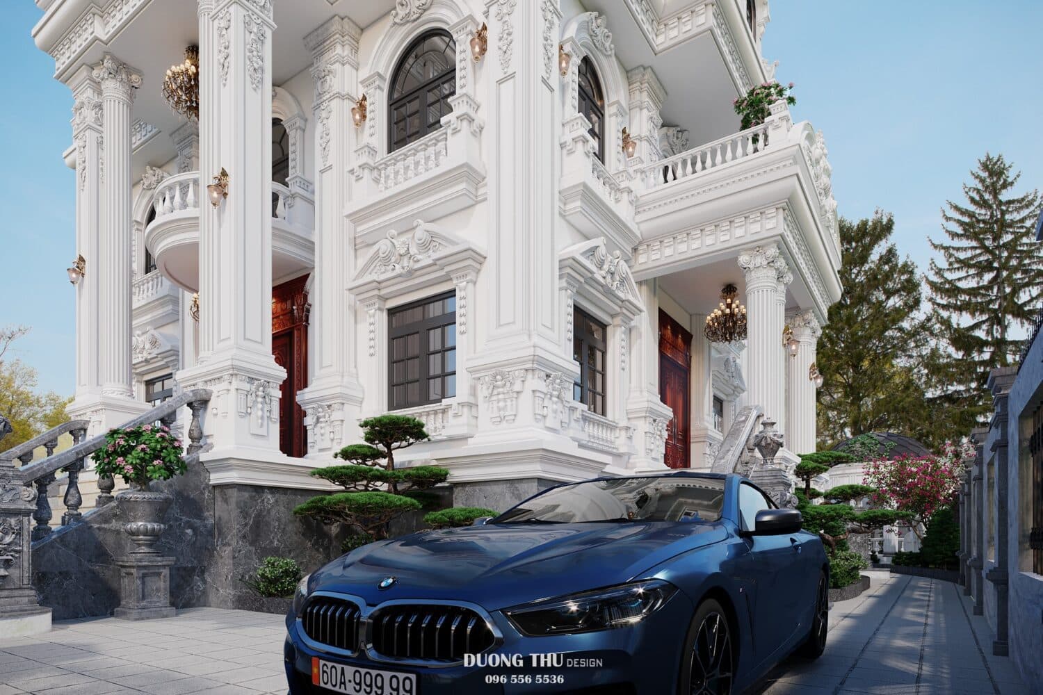 دانلود مدل سه بعدی نمای خارجی ویلای تریپلکس 3D Villa Exterior2 Model — تصویر ۲