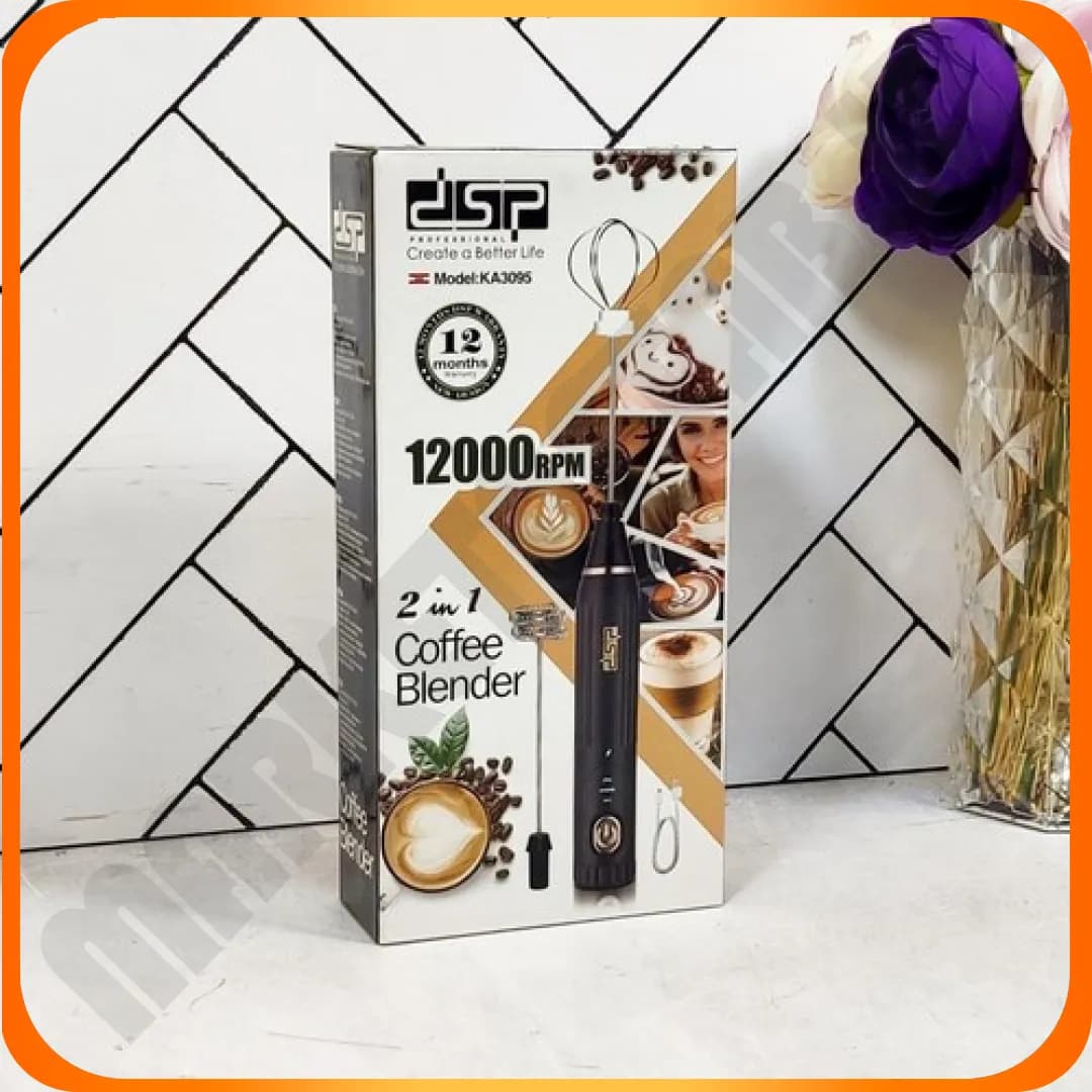 همزن شارژی کاپوچینو 2 کاره KA-3095 مشکی دی اس پی