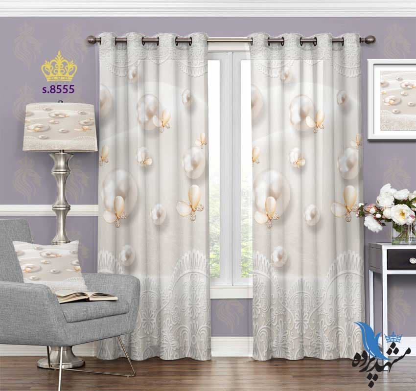 پرده پانچ فانتزی طرح احجام هندسی کد S8555