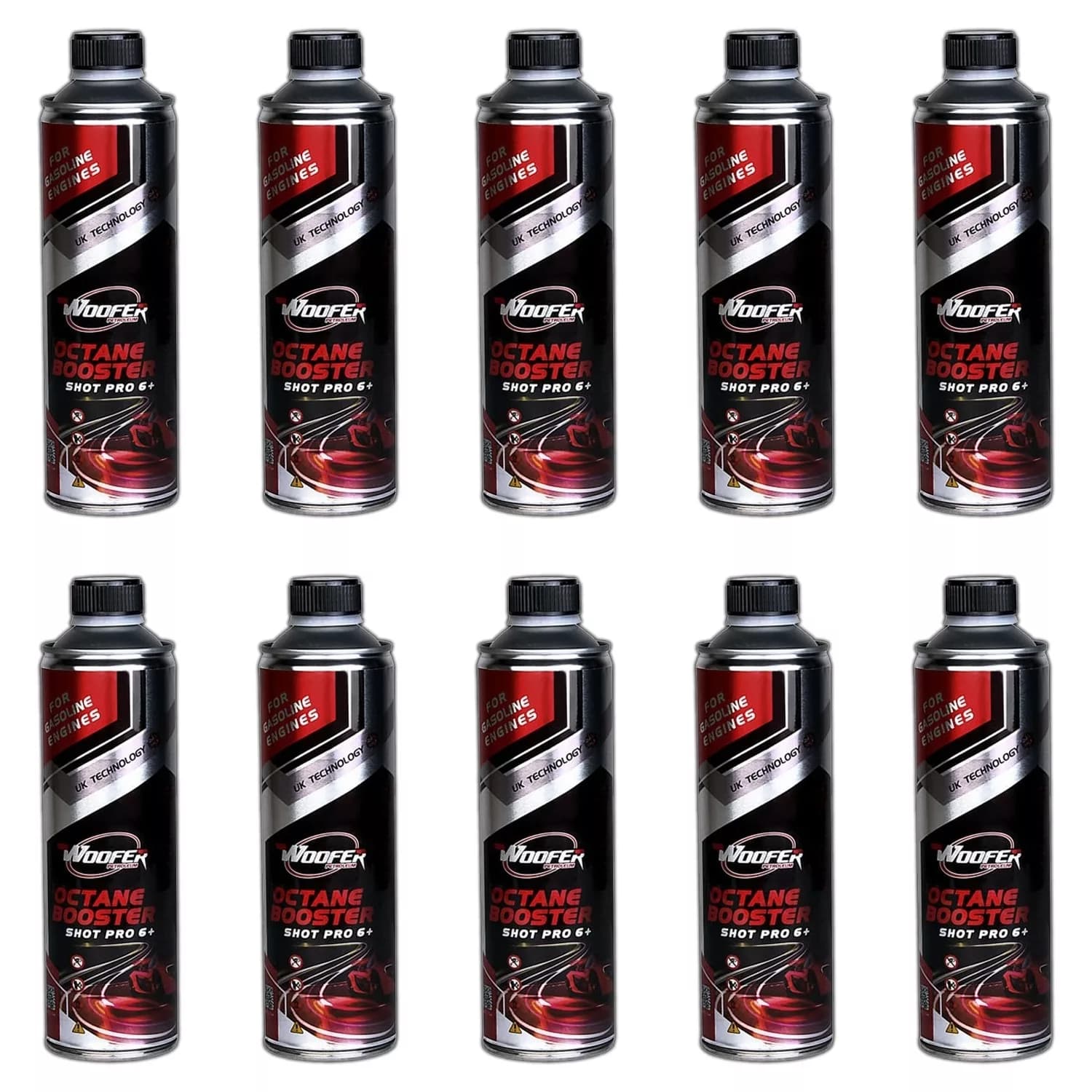 اکتان بوستر ووفر مدل Shot Pro 6 حجم 500 میلی لیتر بسته 10 عددی