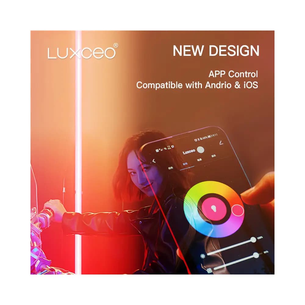 نور باتومی LUXCEO LED Video P120 RGB — تصویر ۴