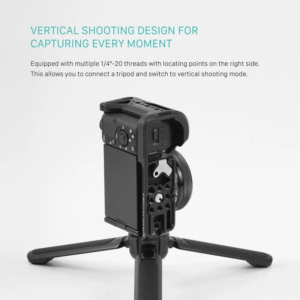 ال براکت کیج تیلتا Tilta L-Bracket Mounting Plate for Sony ZV-E10 (Black) — تصویر ۲