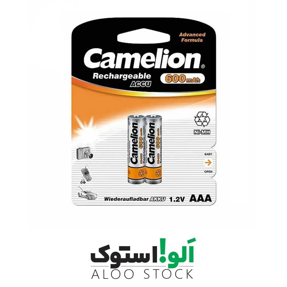 باتری نیم قلم کملیون قابل شارژ Camelion Ni-MH Rechargeable Batteries AAA600 — تصویر ۲