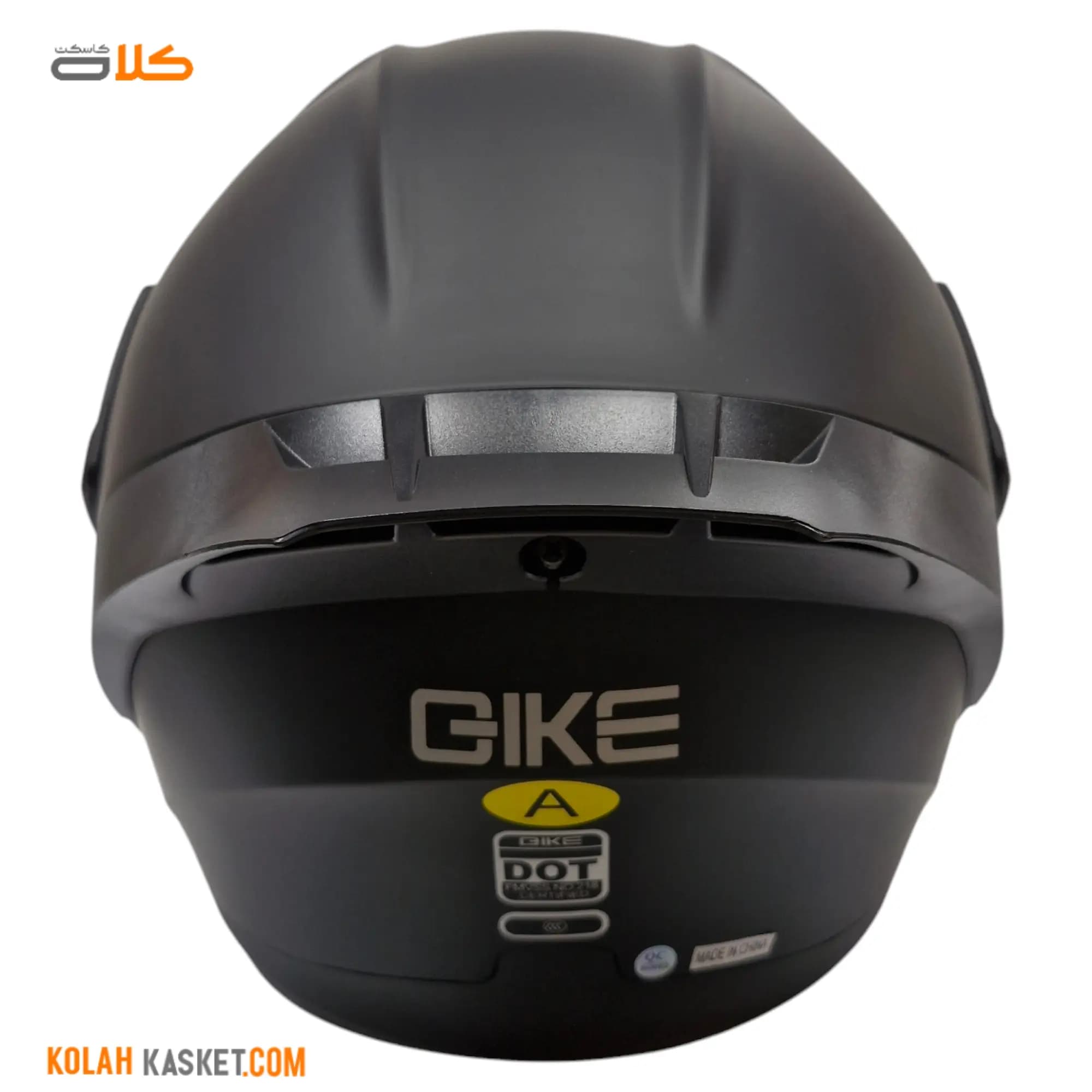 کلاه کاسکت فک متحرک مشکی مات کایک BLK QIKE — تصویر ۸