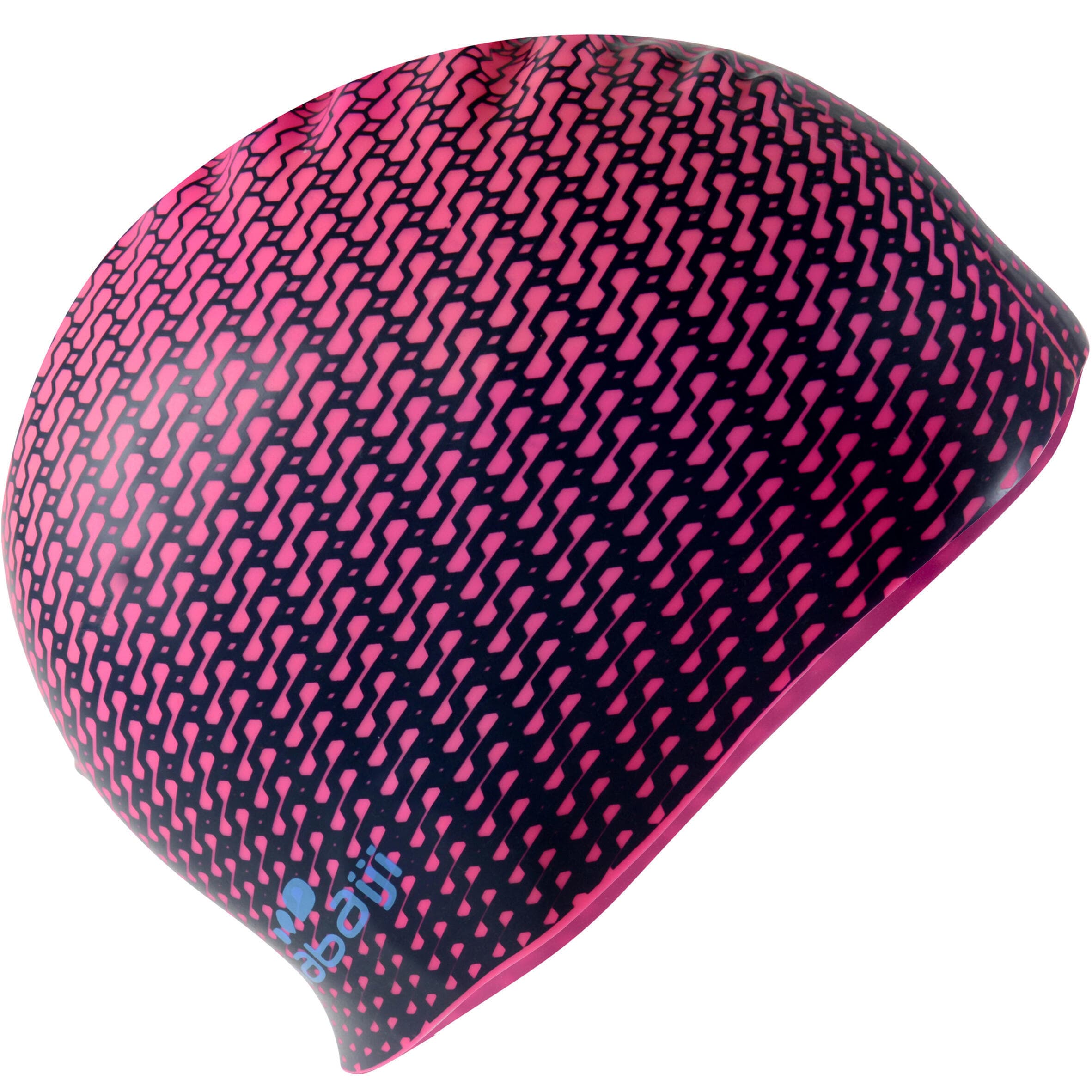 کلاه شنا نابایجی – دکتلون Nabaiji Silicone Swim Cap – Pink / Printed — تصویر ۲