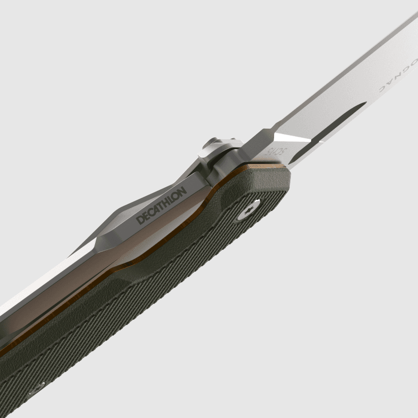 چاقو شکار سولوگناک Solognac Folding Hunter Knife – Green – Axis Grip V2 85 — تصویر ۸