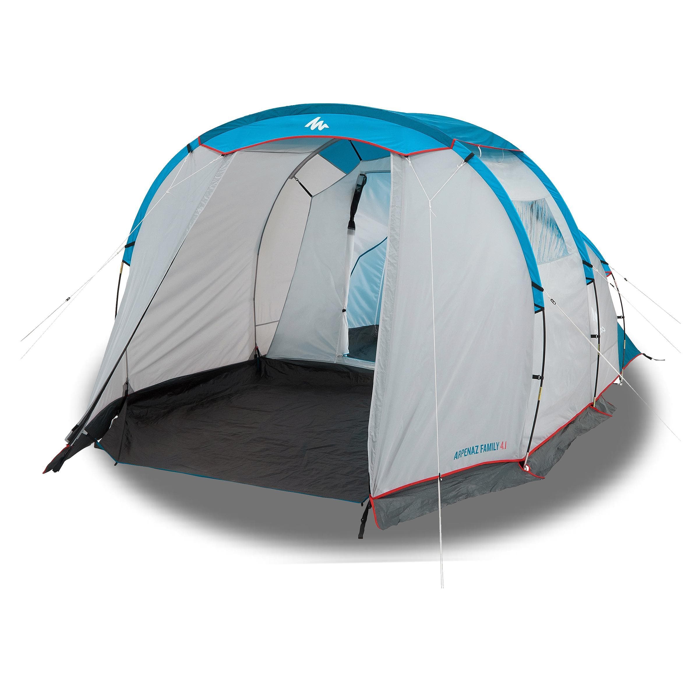 چادر کچوا 4.1 کمپینگ – آرپناز Quechua 4 Person Camping Tent – 1 Room – Arpenaz 4.1 – White blue — تصویر ۶