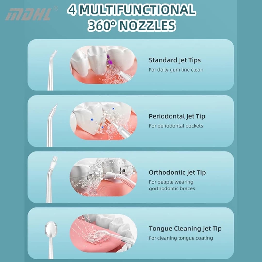 واتر جت شستوشوی دهان و دندان MDHL مدل MD6690 — تصویر ۲