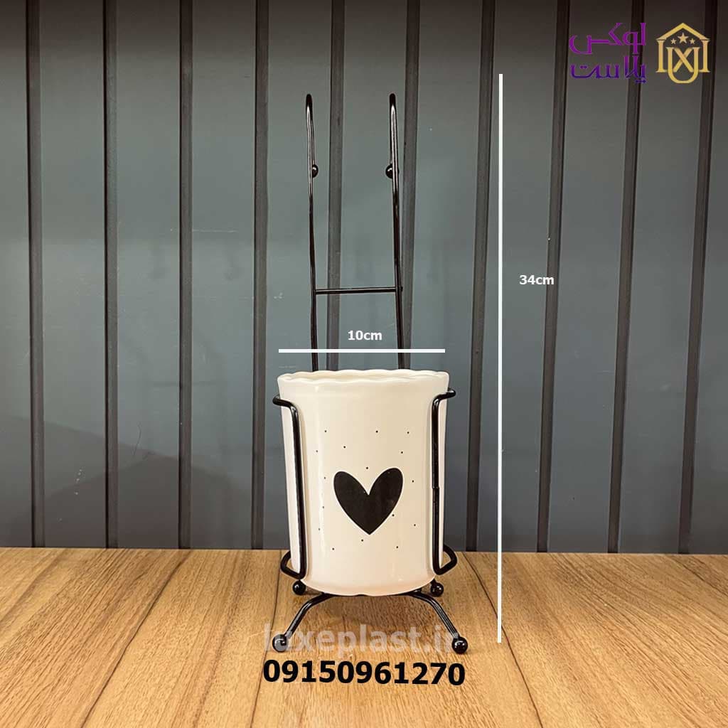 جا قاشقی آویز تک سرامیکی متال هوم 10245 — تصویر ۲