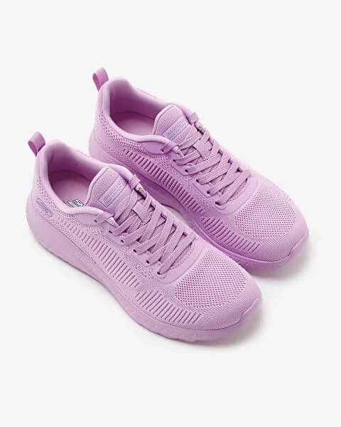 کفش زنانه اسکیچرز اورجینال – صورتی روشن Skechers Bobs Squad Chaos – Face Off 117209 LTPK — تصویر ۷