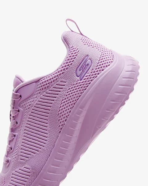 کفش زنانه اسکیچرز اورجینال – صورتی روشن Skechers Bobs Squad Chaos – Face Off 117209 LTPK — تصویر ۸