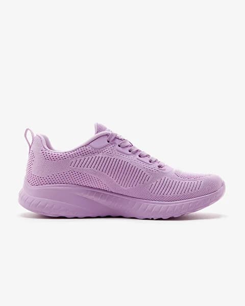 کفش زنانه اسکیچرز اورجینال – صورتی روشن Skechers Bobs Squad Chaos – Face Off 117209 LTPK — تصویر ۳