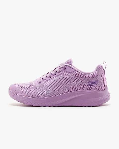 کفش زنانه اسکیچرز اورجینال – صورتی روشن Skechers Bobs Squad Chaos – Face Off 117209 LTPK — تصویر ۲