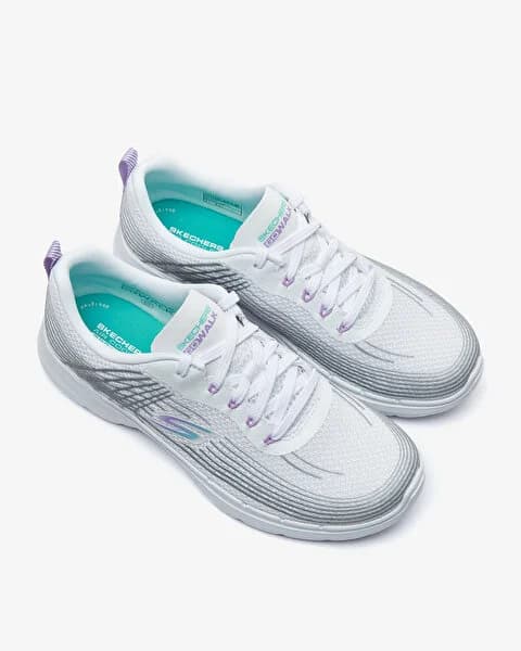کفش زنانه اسکیچرز اورجینال -سفید Skechers Go Walk 6 – İnner Joy 124554 WMLT — تصویر ۷