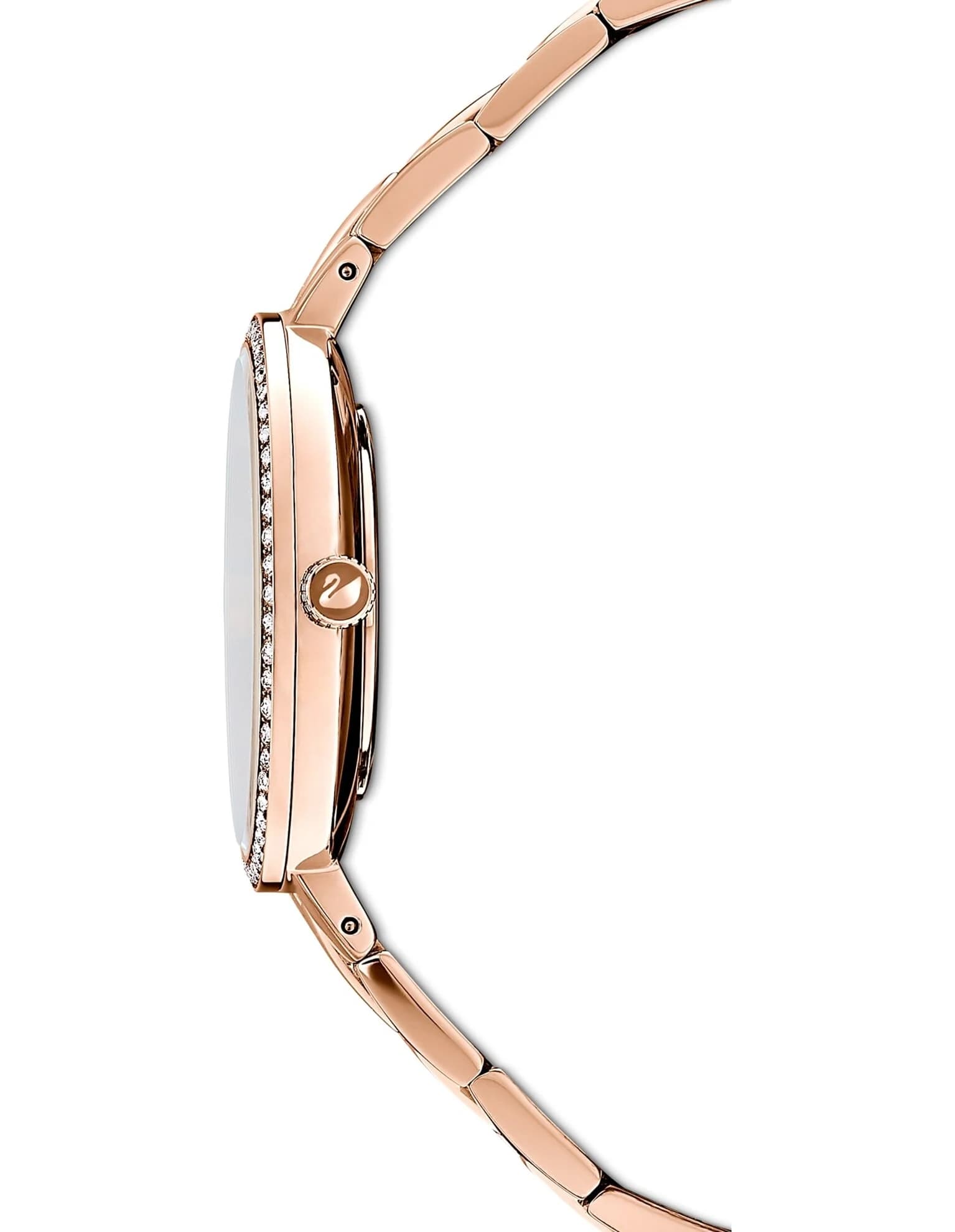ساعت مچی صورتی رز گلد چرم سوئیسی سواروسکی اورجینال Swarovski Cosmopolitan watch 5517800 — تصویر ۶