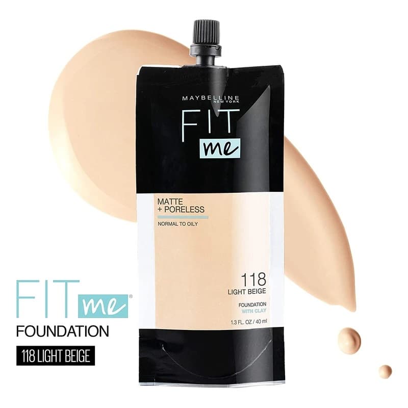 اوتلت کرمپودر میبلین مدل FIT ME شماره 118 حجم 40 میل