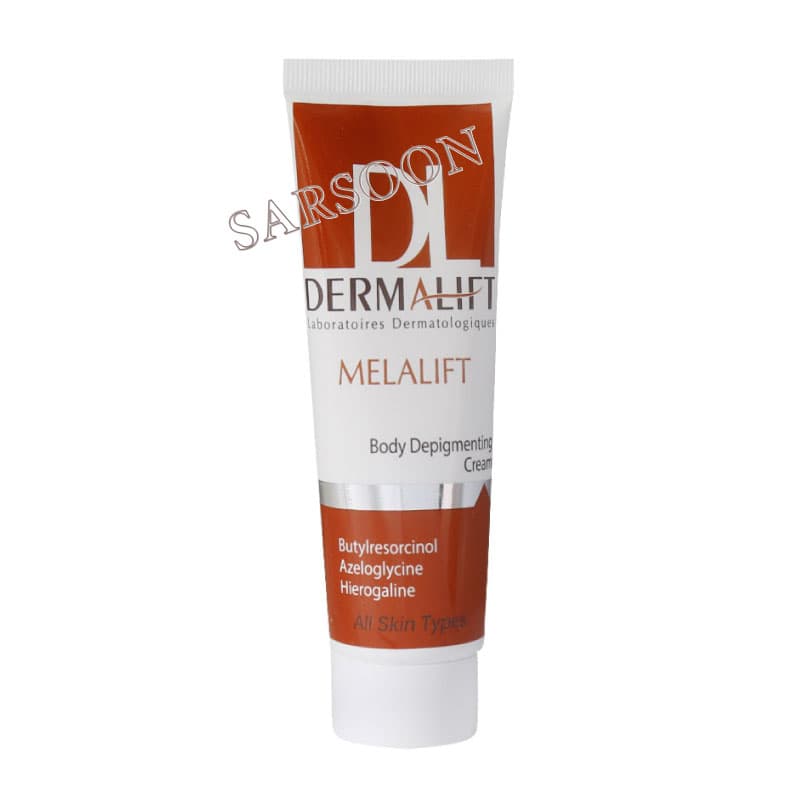 کرم روشن کننده بدن ملالیفت درمالیفت مناسب انواع پوست ۷۵ میلی لیتر Dermalift Melalift Body Depigmenting Cream For All Skins — تصویر ۲