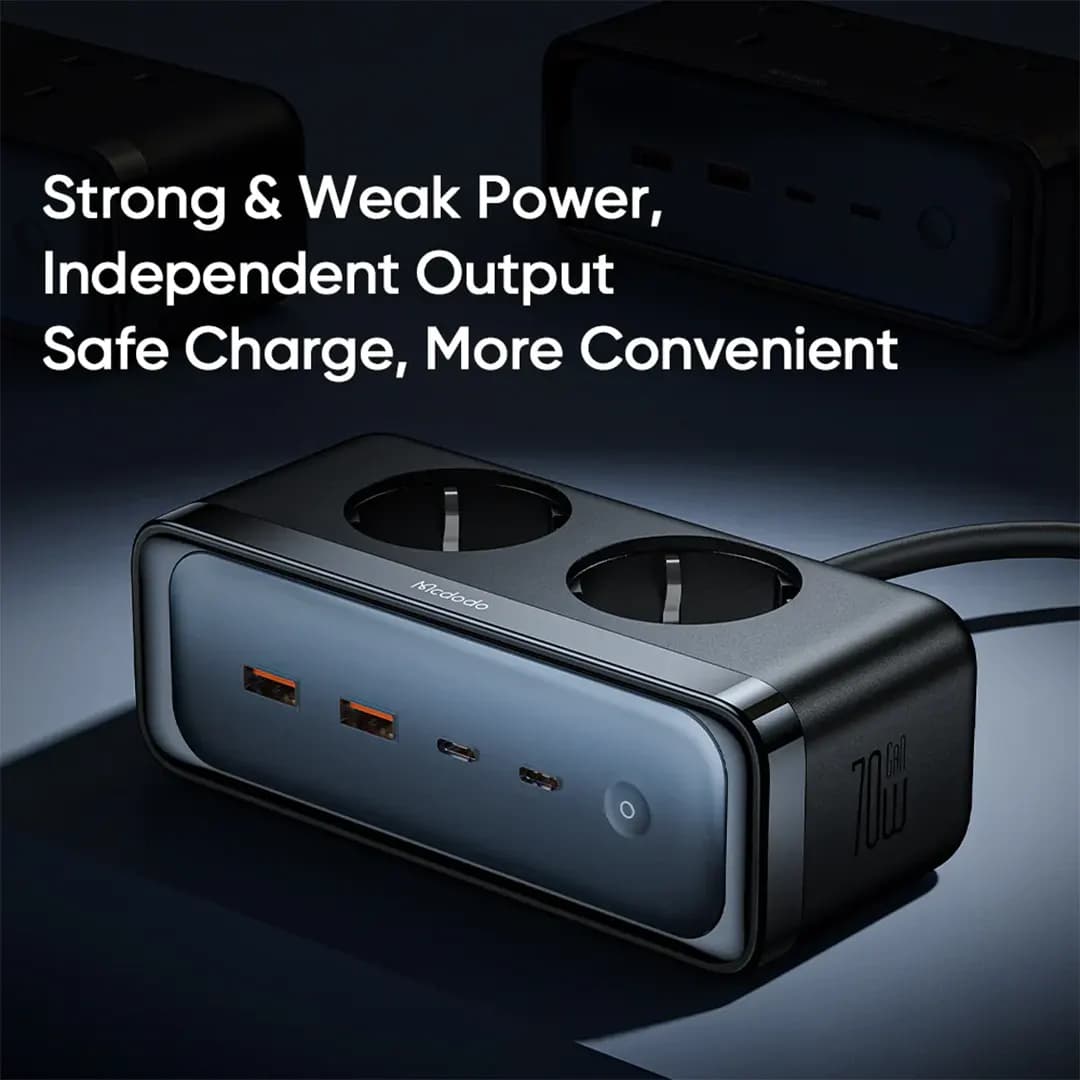 چند راهی برق و شارژر 70 وات مک دودو مدل Mcdodo CH-461 — تصویر ۷