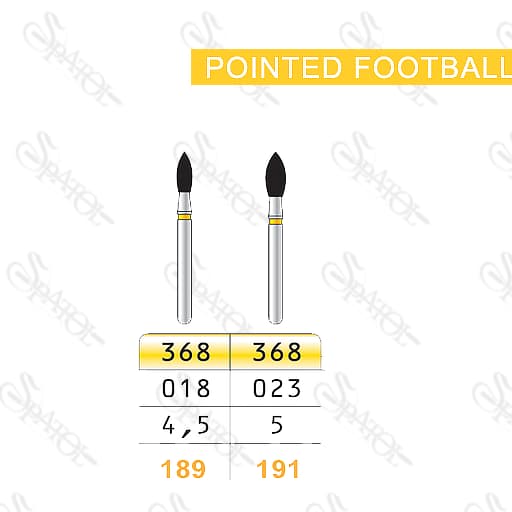 فرز الماسی پالیش کامپوزیت4.5 / 5 میل POINTED FOOTBALL 368 تیزکاوان TEESKAVAN
