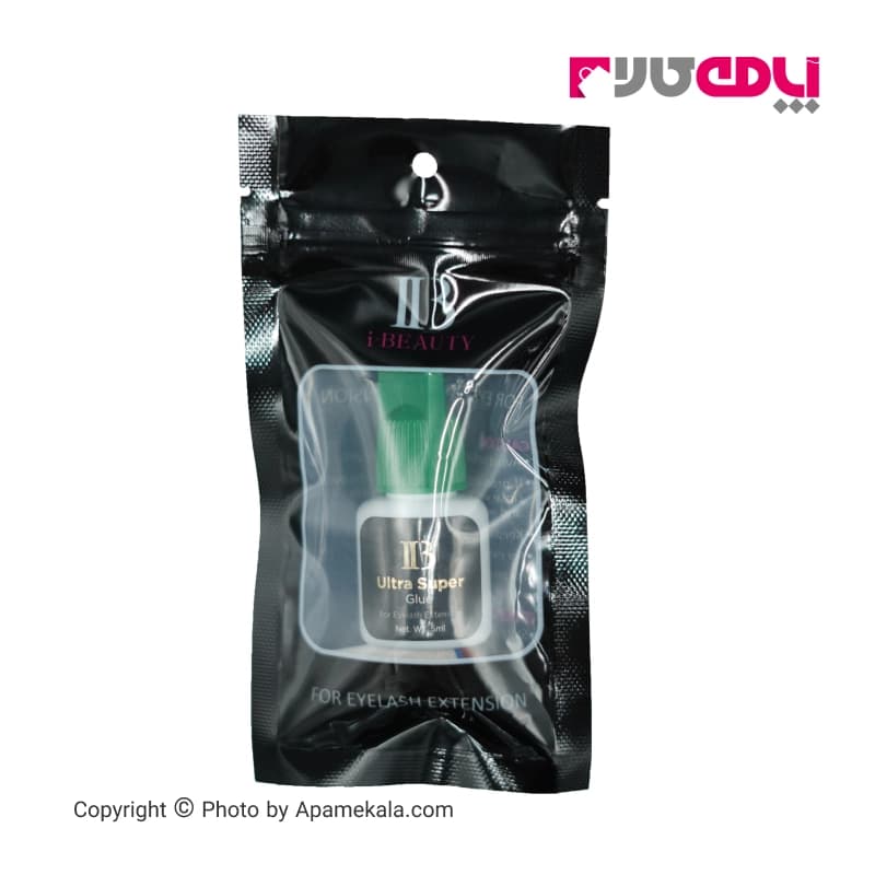 چسب اکستنشن مژه دائم بسیار قوی آی بی بی مدل Ultra Super درب سبز 5 میل – IB — تصویر ۲