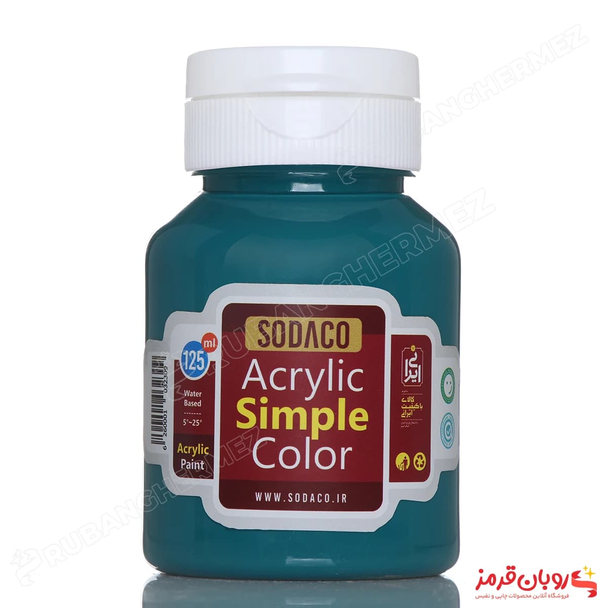 رنگ اکریلیک ساده فیروزه ای مسجدی سوداکو – 125 میل
