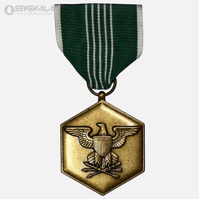 مدال برنز نظامی ایالات متحده آمریکا (خدمات دفاع ملی) (با جعبه فابریک + ribbon bar) — تصویر ۲