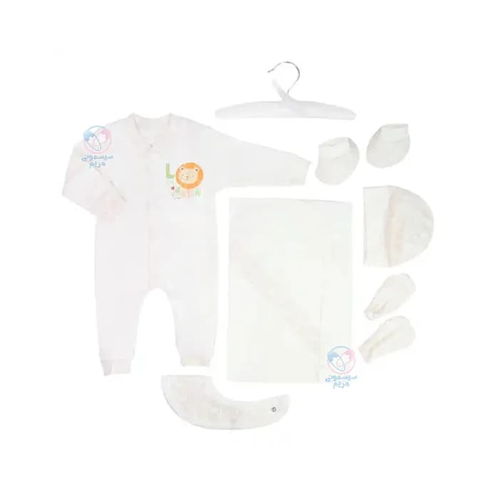 ست بیمارستانی 7 تیکه مادرکر Mothercare طرح شیر