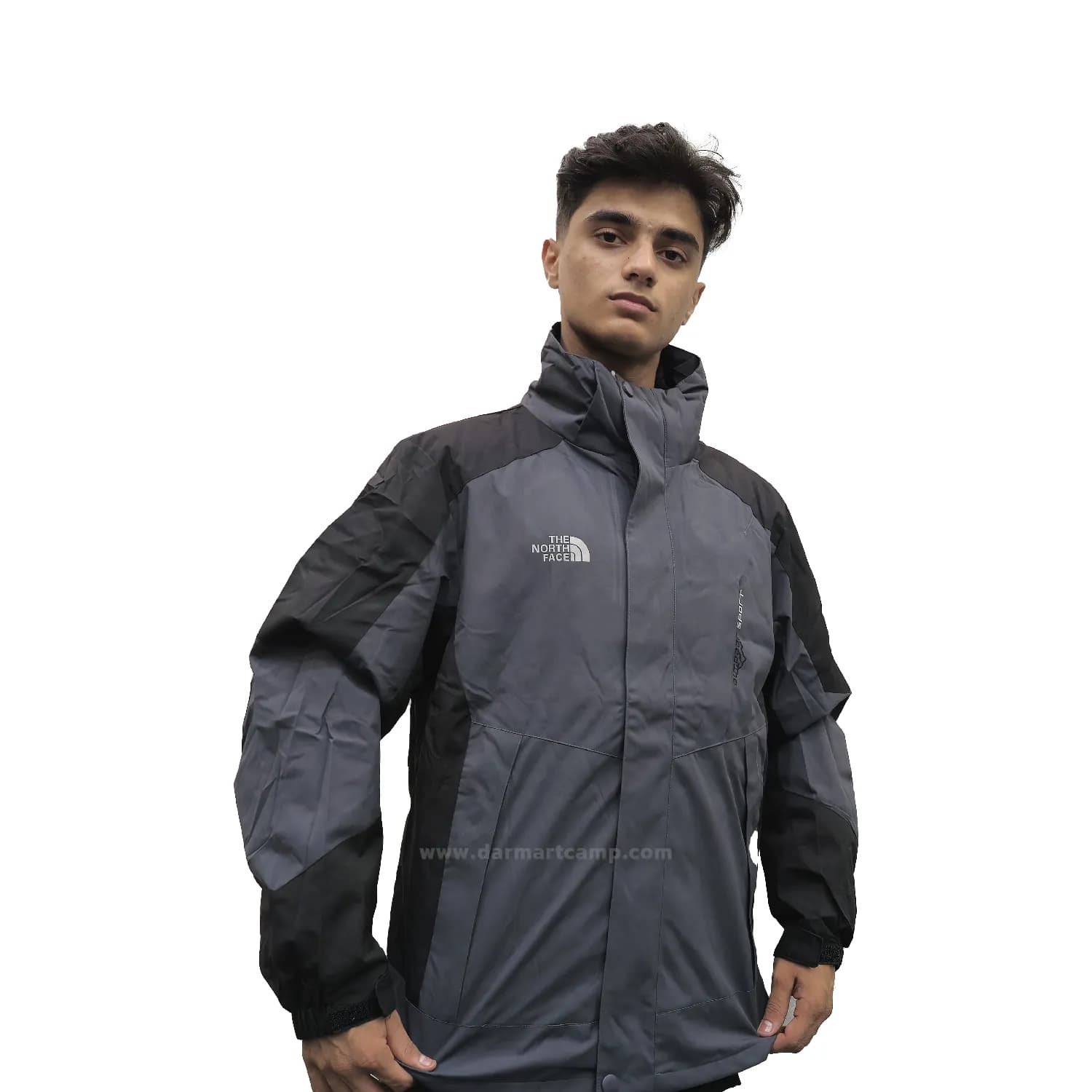 کاپشن گورتکس دوپوش ضد آب نورث فیس مردانه مدل GORE-TEX – سبز تیره — تصویر ۳