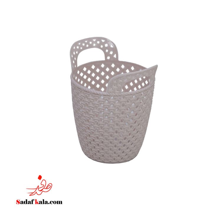 سبد طرح بافت کوچک دسته دار تاپ پلاست(48)/3101 — تصویر ۵
