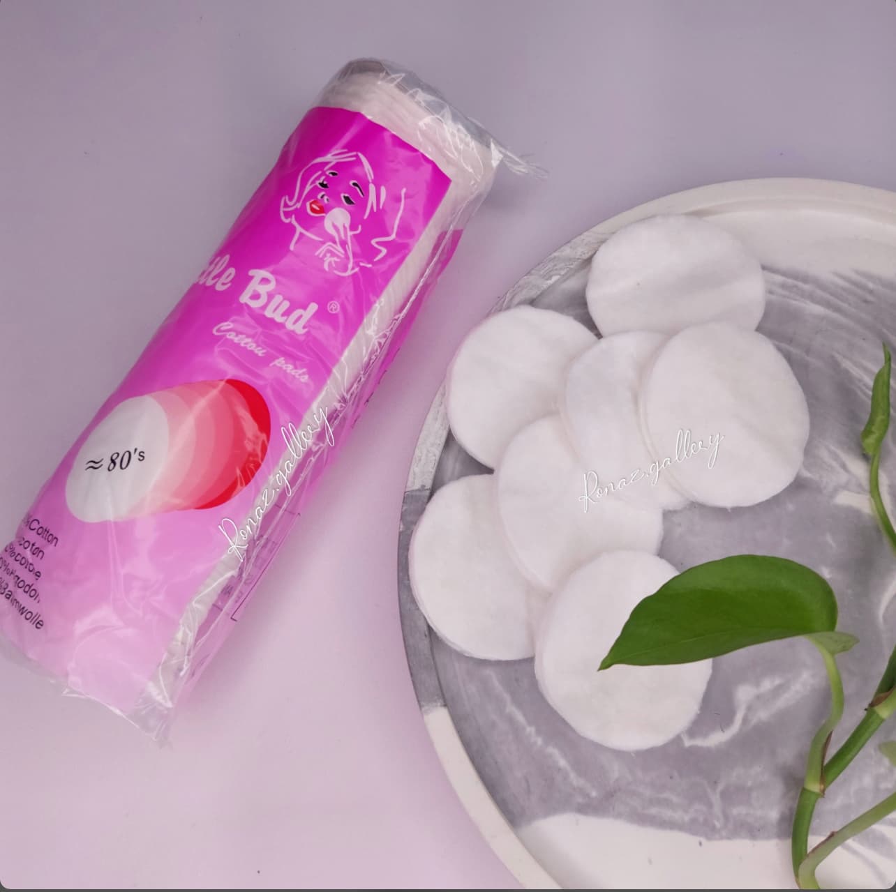 پد آرایش پاک کن پنبه ای Little Bud بسته 80 عددی — تصویر ۲