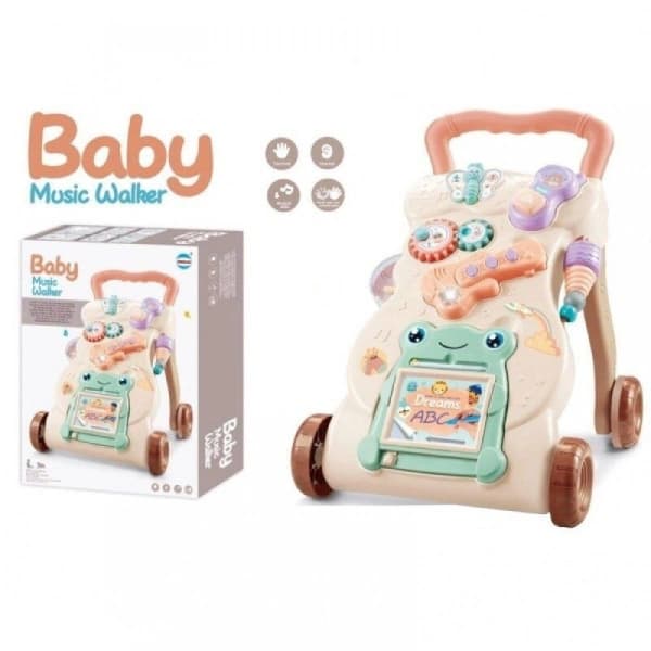 واکر موزیکالی کودک رنگ کرم | Baby Music Walker — تصویر ۲