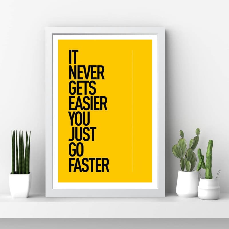 تابلو مدل انگیزشی Just go faster کدm2411-w — تصویر ۴