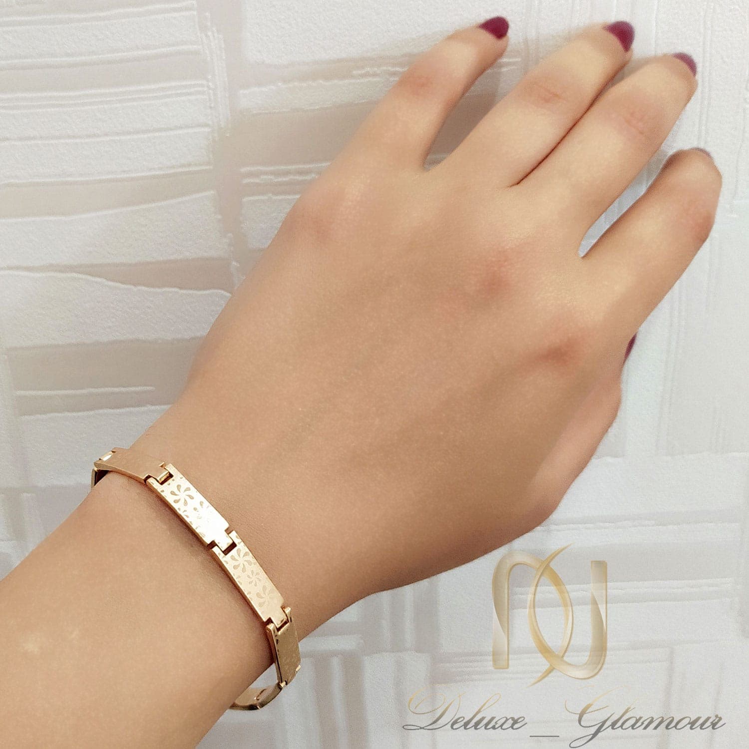 دستبند ژوپینگ زنانه طرح طلای جدید ds-n676 — تصویر ۲