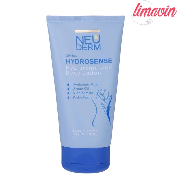 لوسیون بدن نئودرم مدل Hyaluronic Acid مناسب انواع پوست حجم 150میلی لیتر