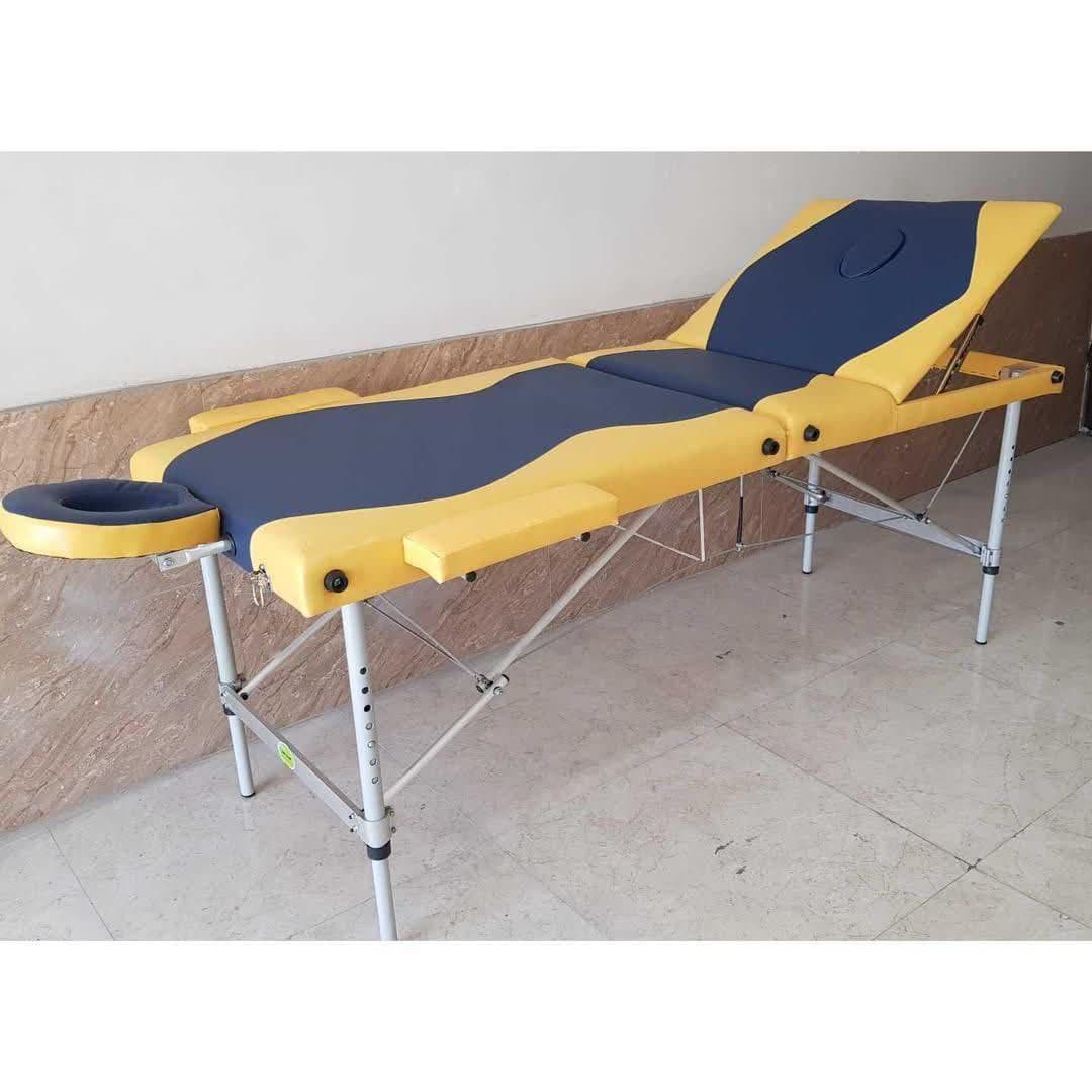 تخت پرتابل ماساژ معاینه تتو پایه آلومینیومی مدل مدشاپ — تصویر ۳