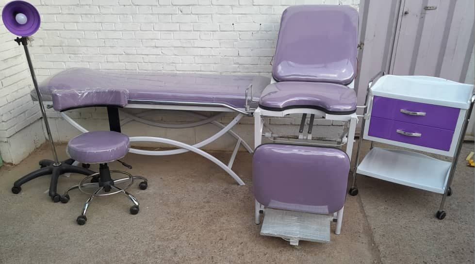تخت ژنیکولوژی ژینیکو معاینه زنان مدل مدشاپ مکانیکی دستی — تصویر ۴