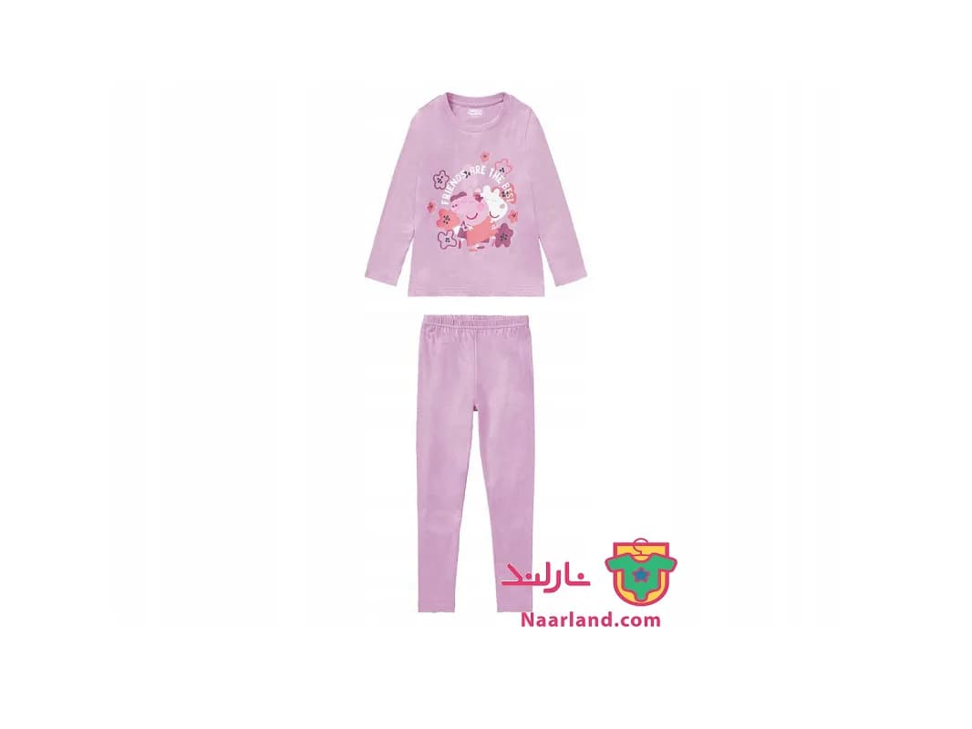 ست بلوز شلوار دخترانه Peppa pig بنفش