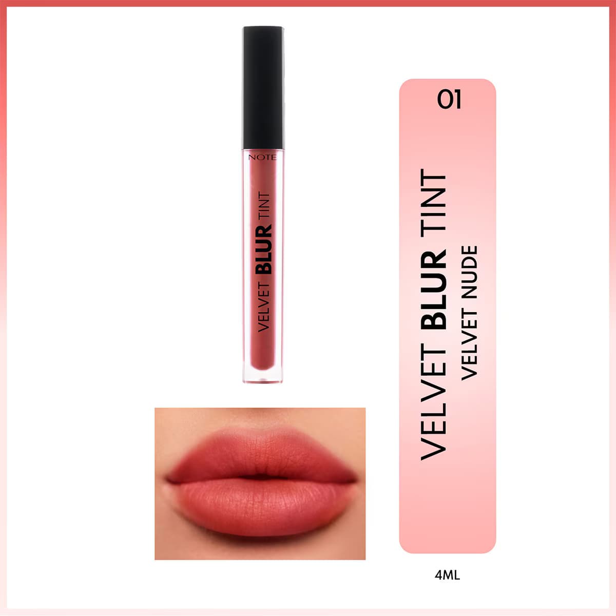 رژ لب مایع نوت مدل Velvet Blur 01 — تصویر ۵
