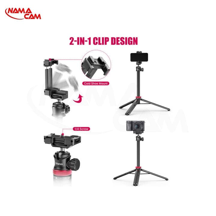سه پایه ولاگری اولانزی MT-44 برای موبایل و دوربین ورزشی – Ulanzi MT44 — تصویر ۴